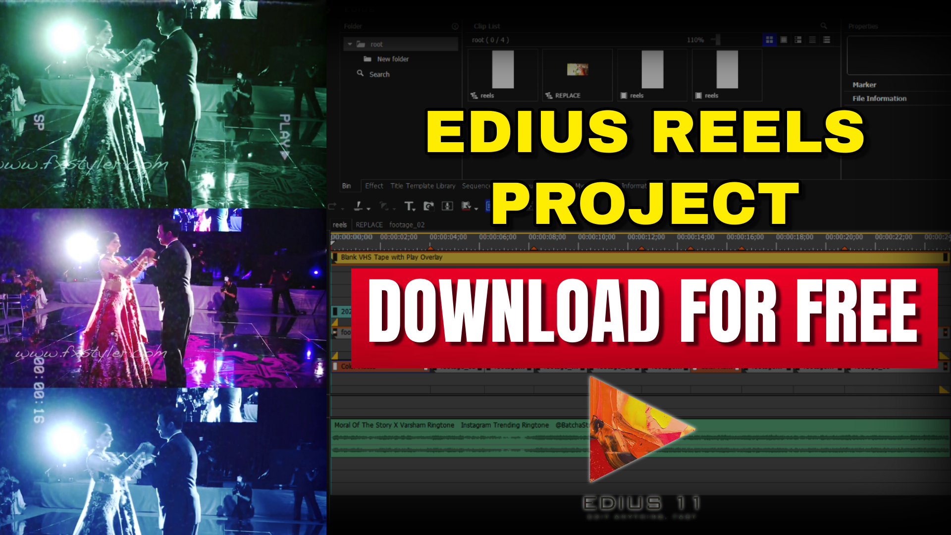 EDIUS Reels Project Download – MM Video